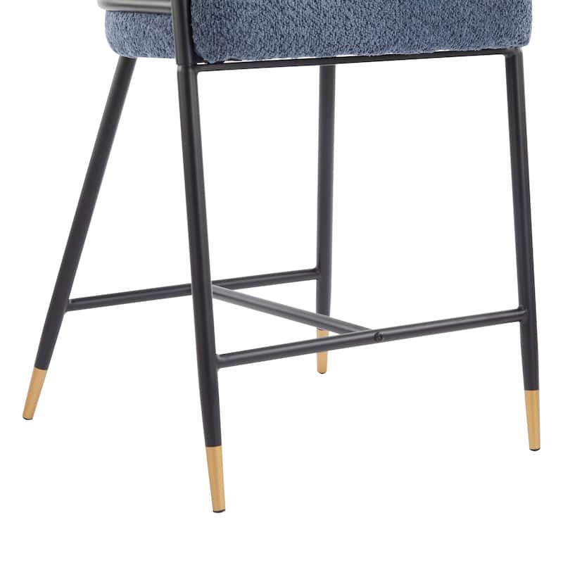 Upholstered Counter Stool Side Dining Chair Set of 2