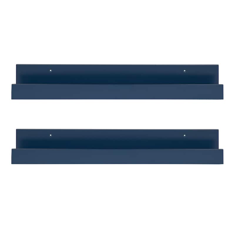 Levie 24 inch 2-Pack Wood Wall Picture Frame Holder Ledge