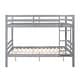 preview thumbnail 30 of 40, Full over Full Wooden Bunk Bed, High Guardrail,Ladder, No Box Spring