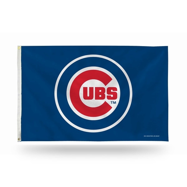 3' x 5' Red and Blue MLB Chicago Cubs Large Banner Flag - N/A