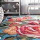 preview thumbnail 7 of 14, nuLOOM Handmade Floral Area Rug