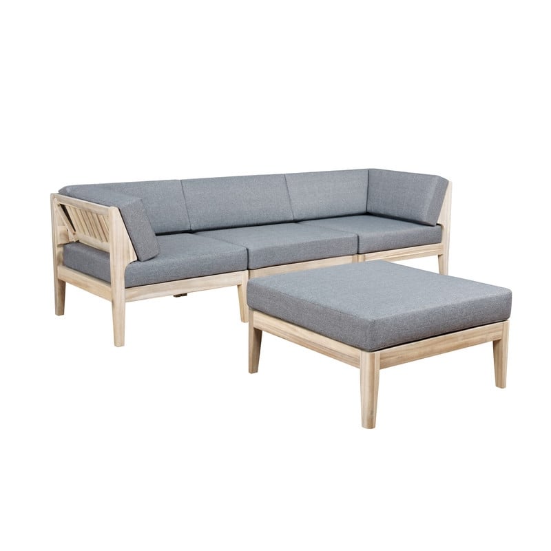Sayre Four Piece Outdoor Patio Set - Natural