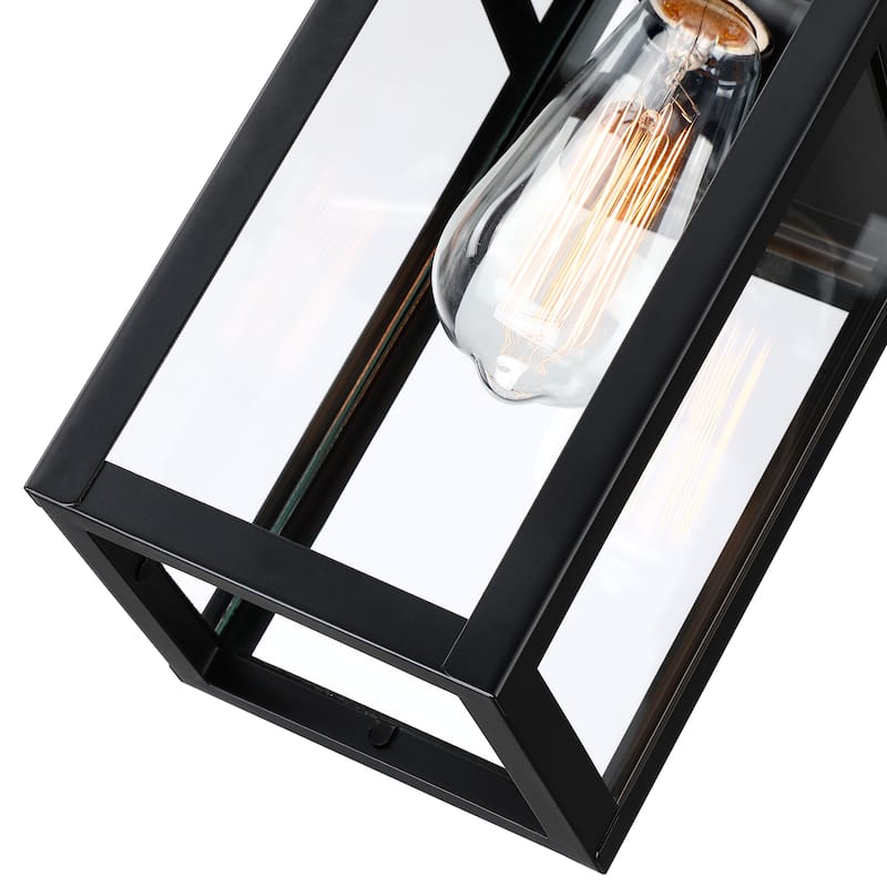 1-Light Outdoor Wall Light With Sensor - 5"x6.57"x14.06"