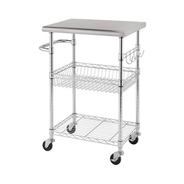 TRINITY EcoStorage® 24-inch Stainless Steel Kitchen Cart - On ...
