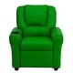 preview thumbnail 136 of 189, Contemporary Kids Recliner with Cup Holder and Headrest - 24"W x 21.5" - 36.5"D x 27"H