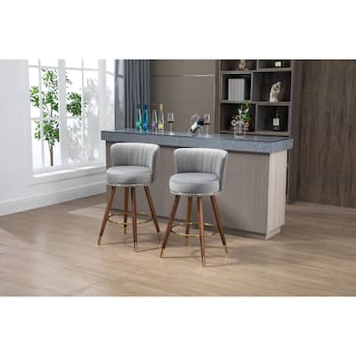 Set of 2 for Kitchen Counter Swivel Bar Stools