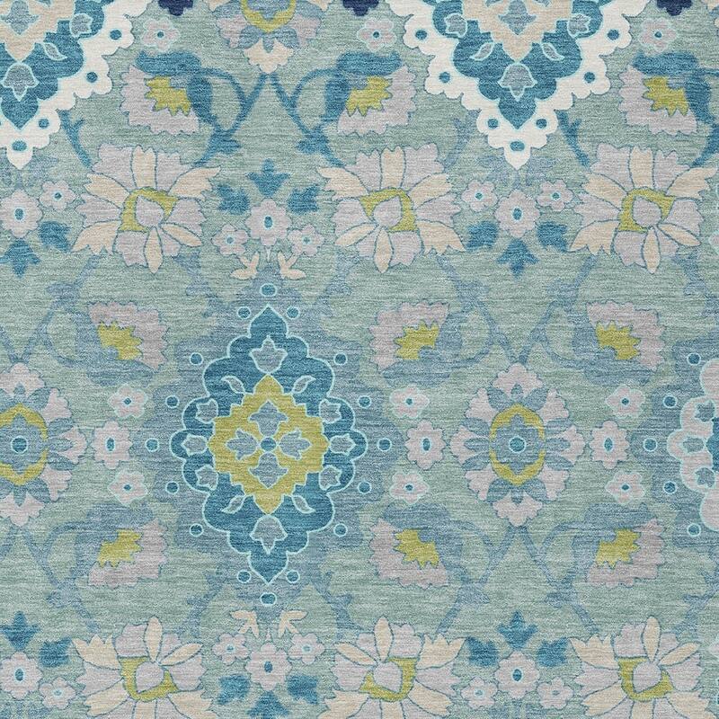 HomeRoots Oriental Traditional Rectangle Outdoor Rug