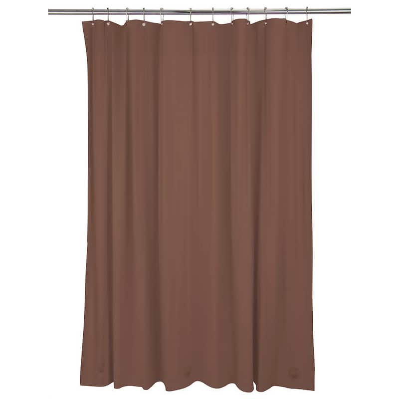 Bath Bliss Heavy Grommet Choco Shower Liner