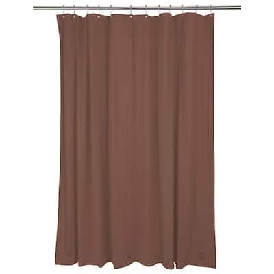 Bath Bliss Heavy Grommet Choco Shower Liner