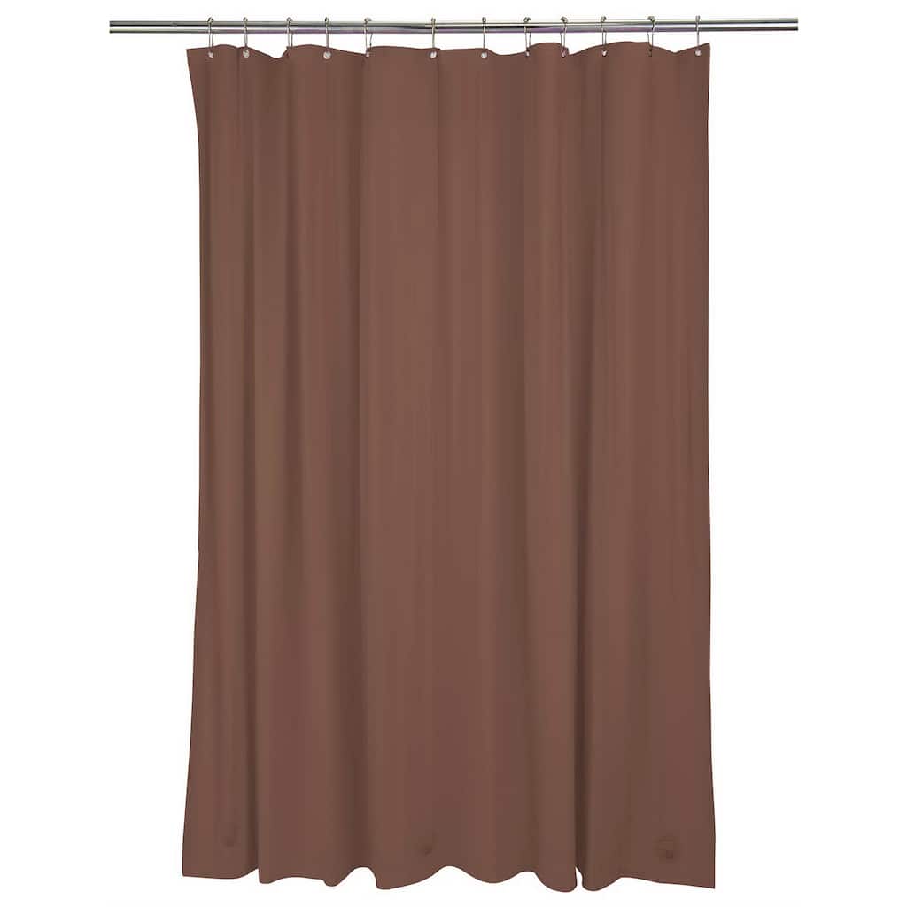 Bath Bliss Heavy Grommet Choco Shower Liner