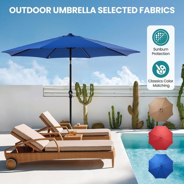 9 Ft. Aluminum Market Crank Tilt Umbrella Patio Umbrella without Base - Bed Bath & Beyond - 42834103 9 Ft. Aluminum Market Crank Tilt Umbrella Patio Umbrella without Base - Bed Bath & Beyond - 42834103