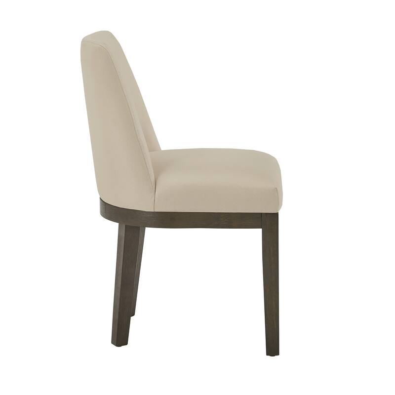 Tromso Weathered Grey Finish Fabric Dining Chair (Set of 2) by iNSPIRE Q Modern