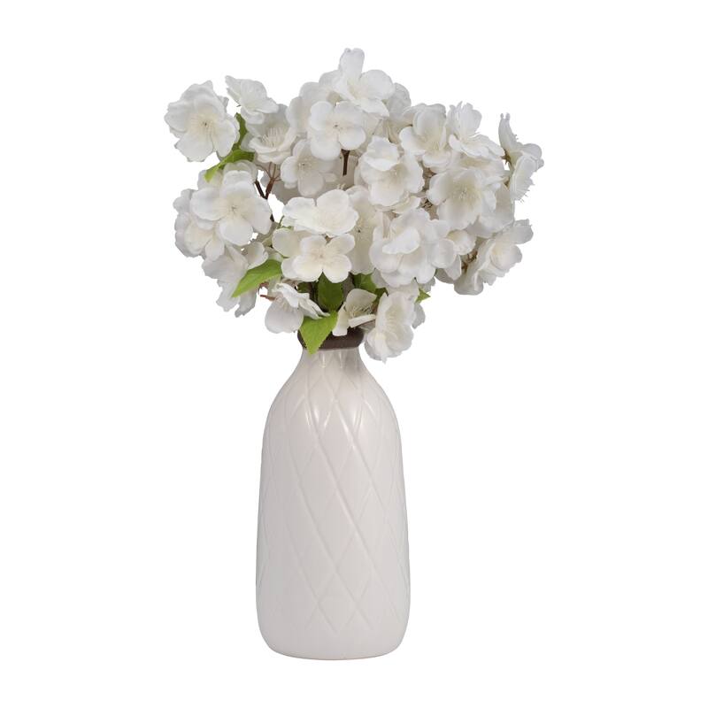 Sagebrook Home Neutral Ceramic Vase