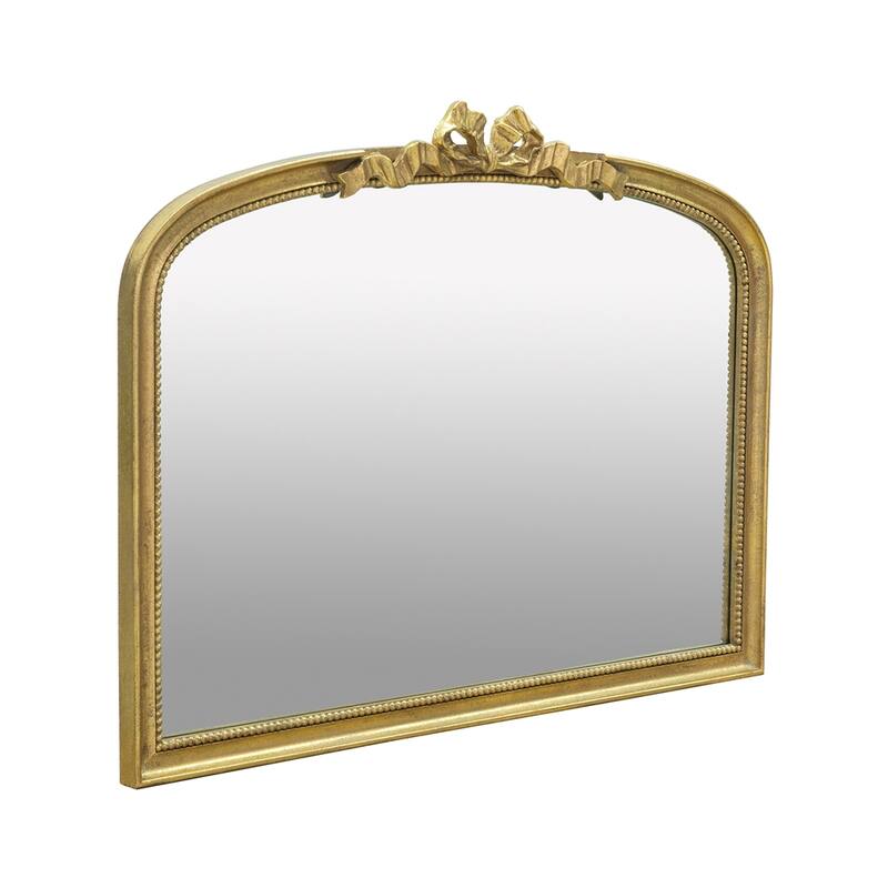 40.2" x 29.9" Baroque Style Gold Arch Mirror