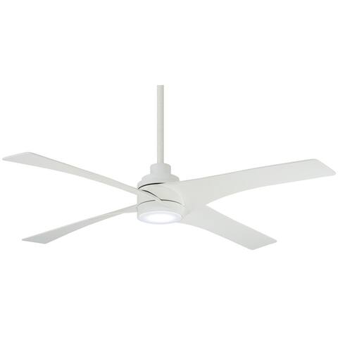 MinkaAire 56" 4 Blade Indoor LED Ceiling Fan with Remote Included