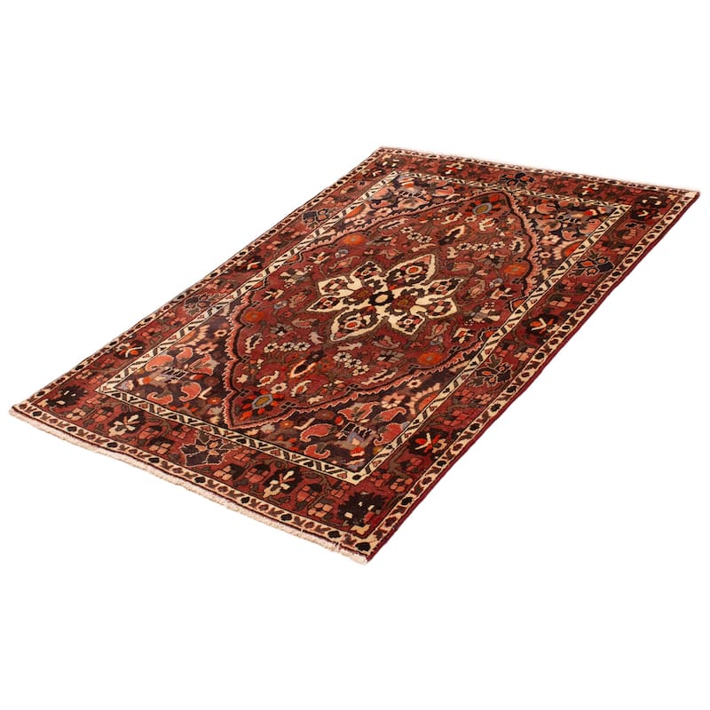 ECARPETGALLERY Hand-knotted Kayseri Vintage Red Wool Rug - 4'11 x 7'1