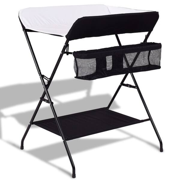 baby changing table black