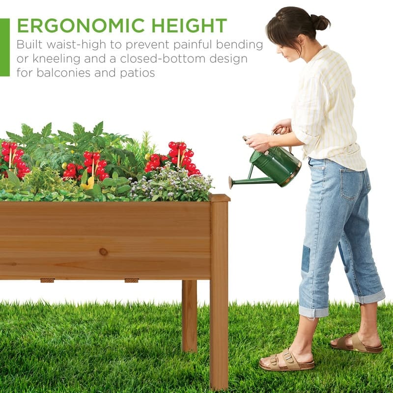 Raised Garden Bed - 48"D x 24"W x 30"H