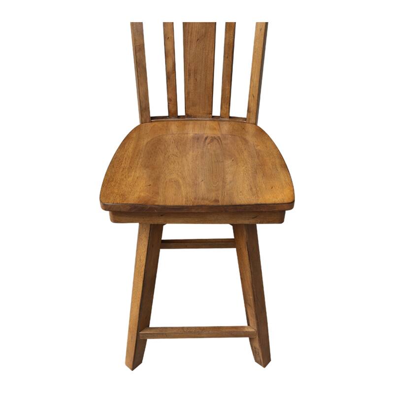 San Remo Solid Wood Swivel Stool