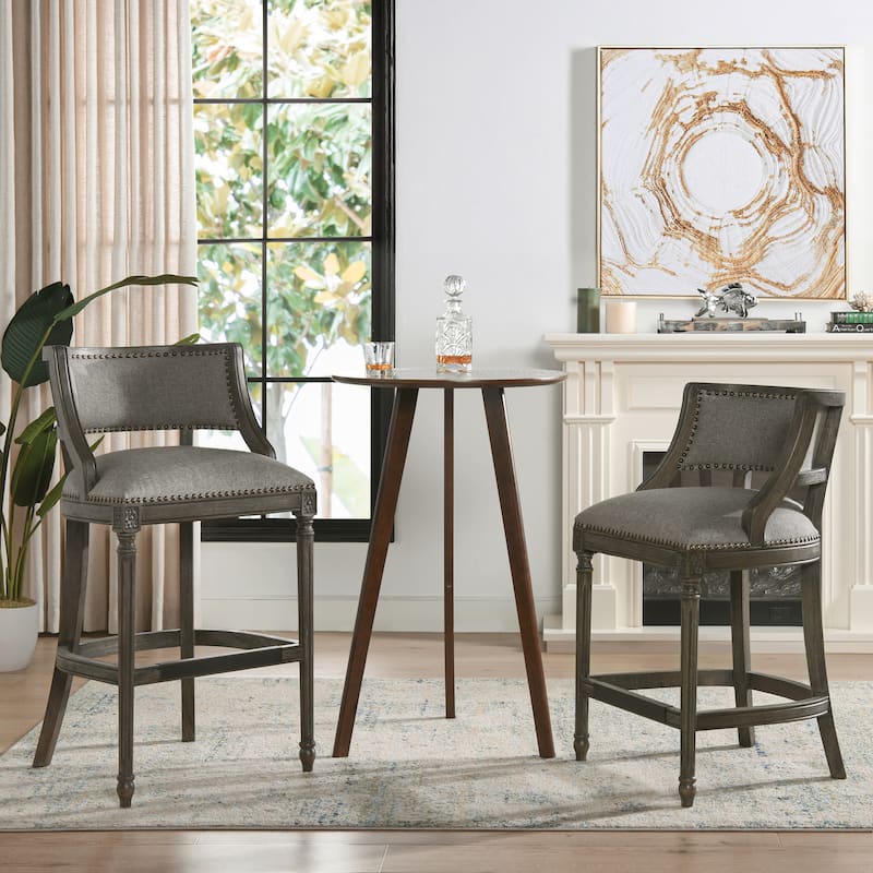 Paris Farmhouse Counter and Bar Stool with Backrest
