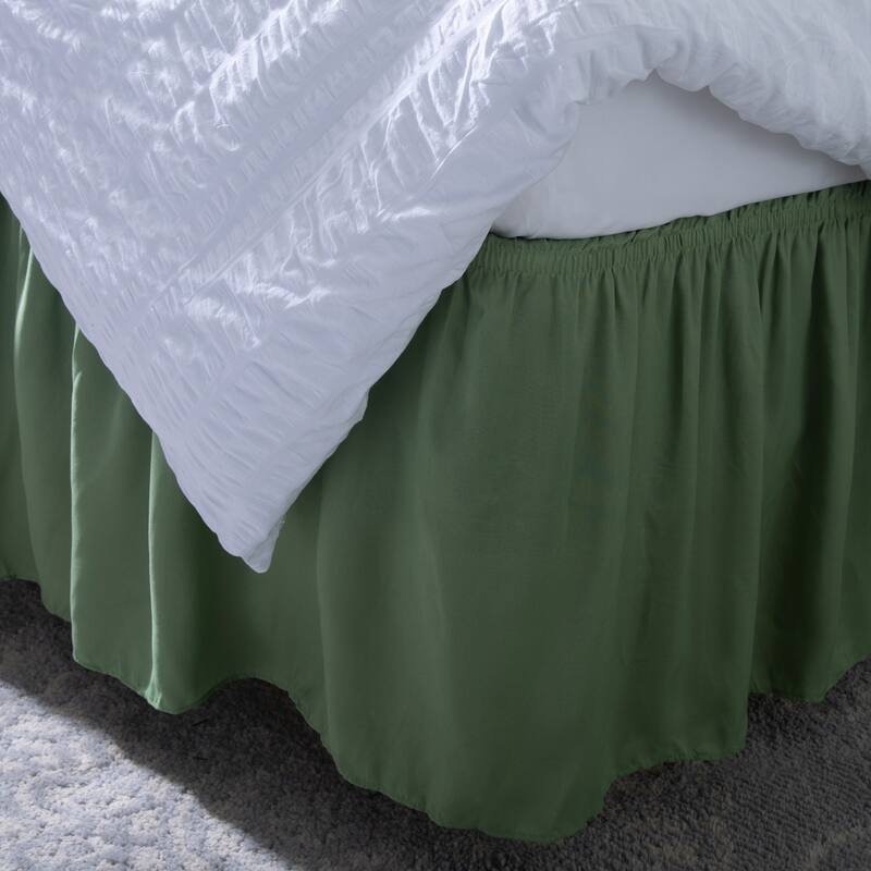 Home Details Wrap Around Bed Ruffle Twin/Full in Sage