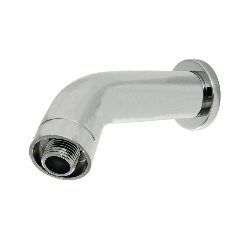 Kingston Brass AquaElements 6-1/2" Wide Shower Arm with Flange - Polished Nickel