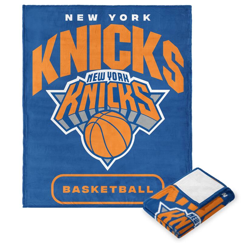 NBA High Block Silk Touch Throw Blanket - 50" x 60" - New York Knicks