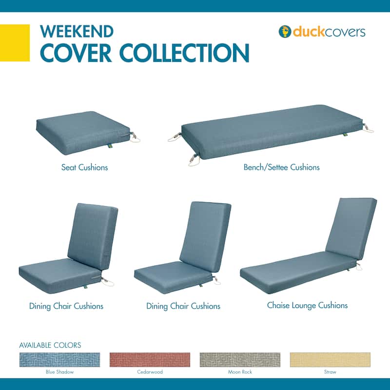 Duck Covers Weekend Water-resistant Outdoor Bench Cushion