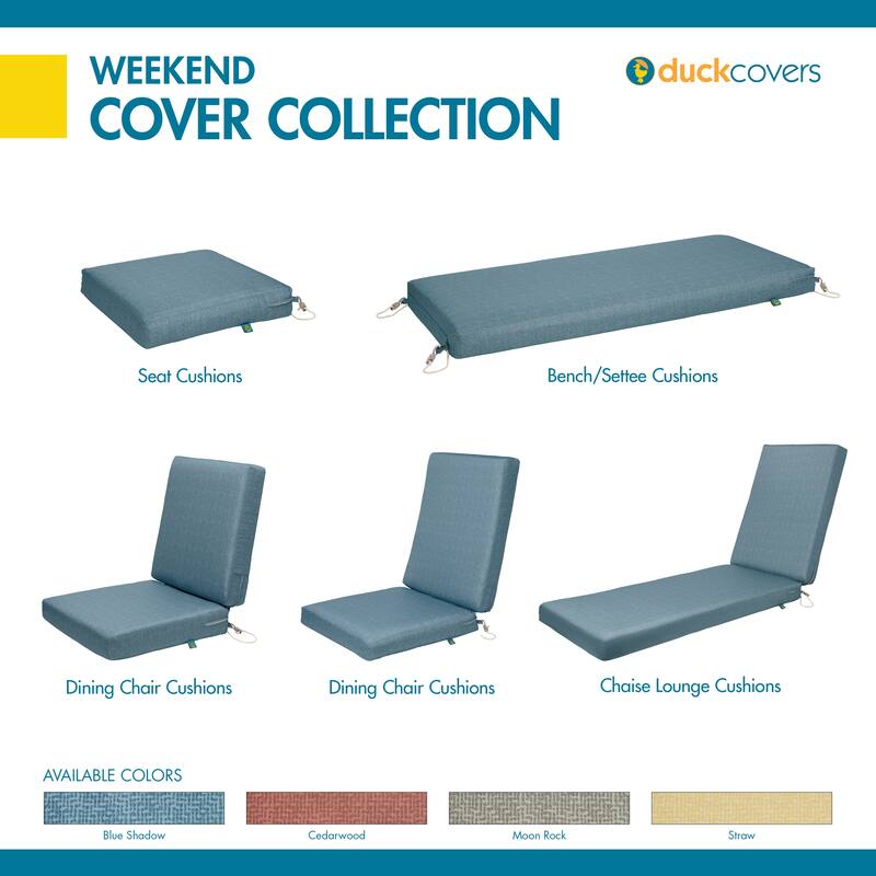 Duck Covers Weekend Water-resistant Outdoor Chaise Cushion