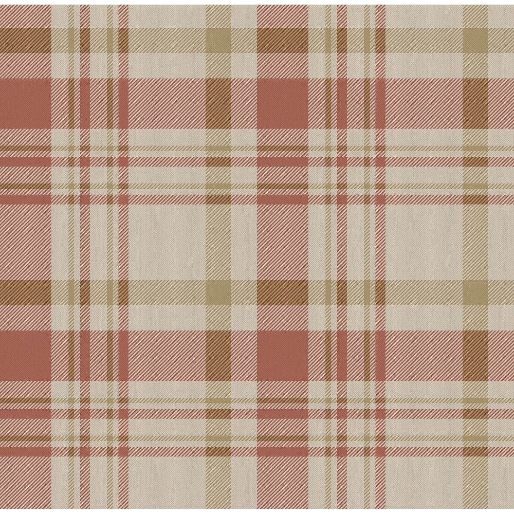 Galerie Wallcoverings Spring Blossom Check Plaid Non-woven Matte Wallpaper Roll