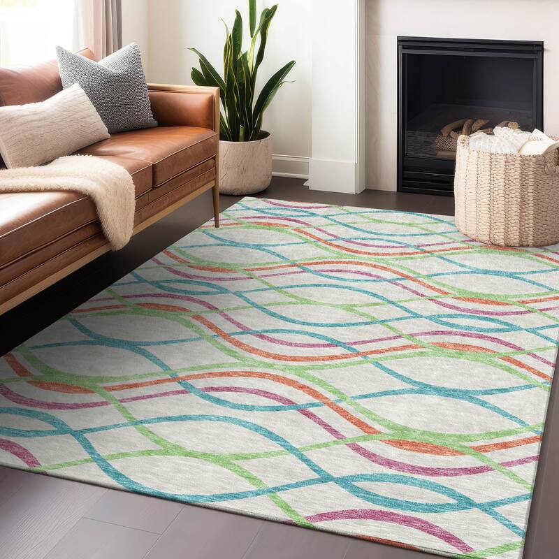 Premium Washable Super Soft Contemporary Dickerson Mayfield Rug