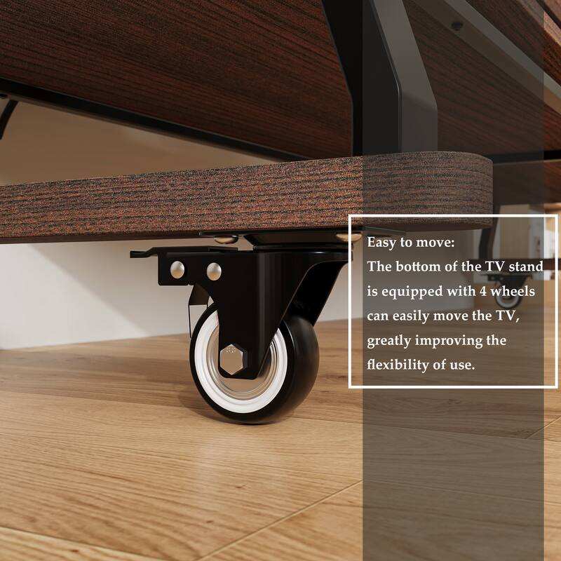 Convenient Mobile TV Stand: Easy - moving Design for Flexible Home Entertainment