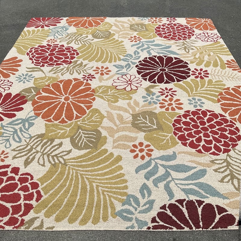 HERAT ORIENTAL Handmade Contemporary Floral Design Tufted Wool Rug Collection - 8' x 10'