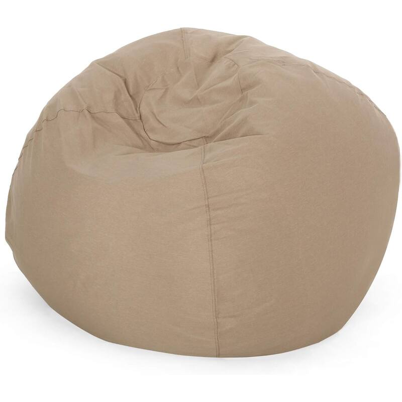 5-Foot Comfortable High-Density Shredded Foam Bean Bag Chair for Kids and Adults, with Removable Microsuede Cover, Ideal