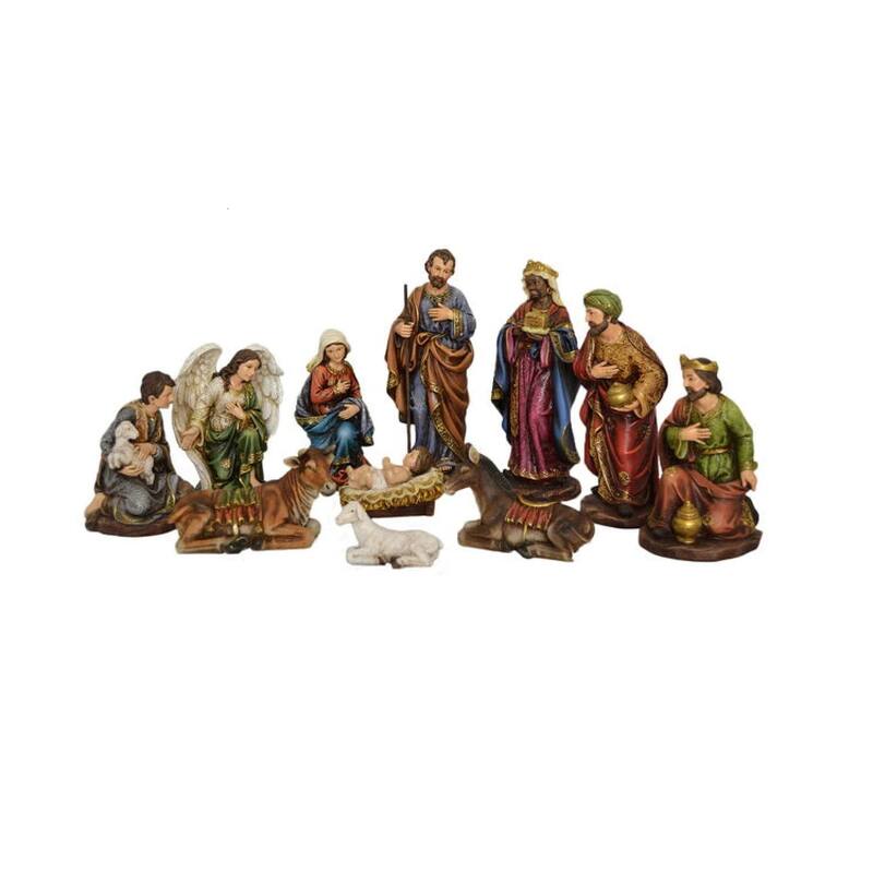 Christmas Nativity and Three Wise Men Set - 12" - 11-Piece