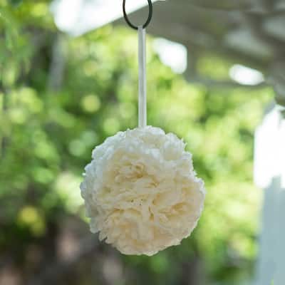 6.5" Artificial Flowers Peony KISSING BALL - ONE-SIZE