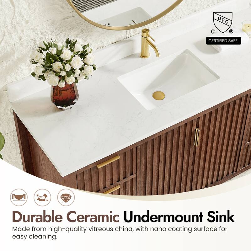 Shenzhen Bath Vanity with Composite Stone Top without Mirror