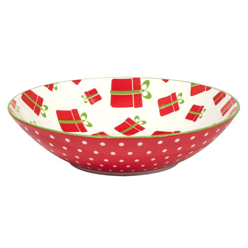Certified International Holiday Fun 40 oz. Soup Bowls, Set of 6 Assorted Designs - 40 oz.