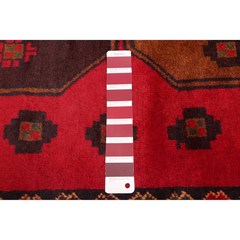 ECARPETGALLERY Hand-knotted Teimani Red Wool Rug - 3'9 x 6'3