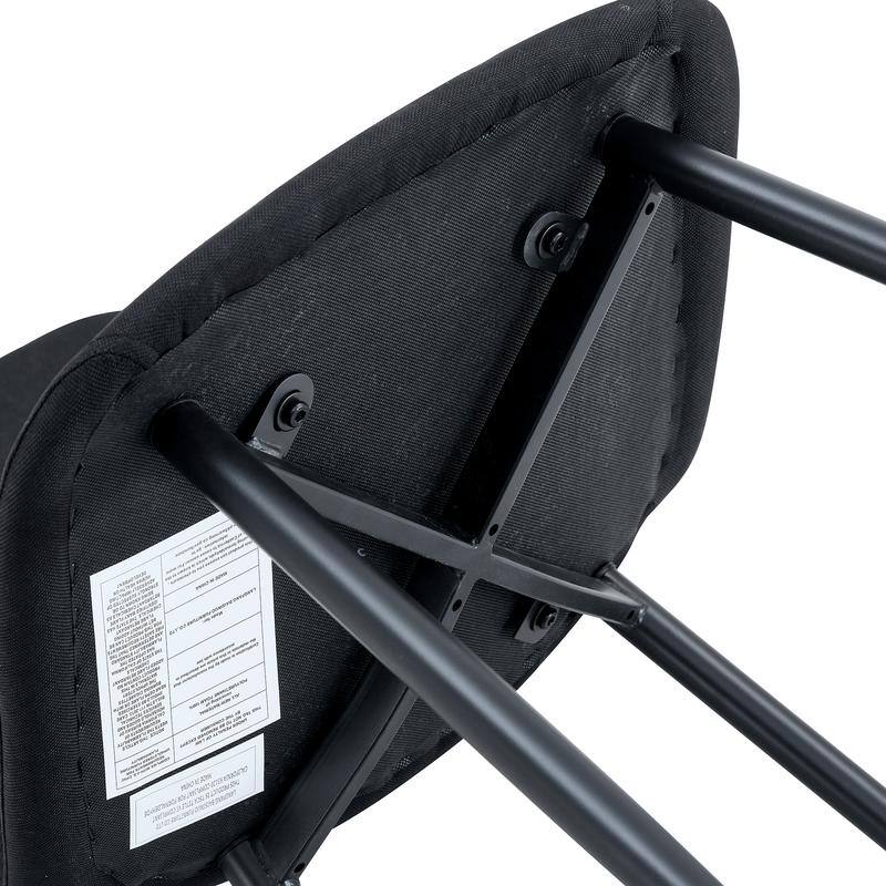 Set of 4 Modern Dining Chairs - Breathable Linen-Cotton Upholstery & Sturdy Integrated Metal Legs