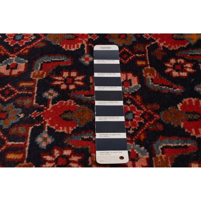ECARPETGALLERY Hand-knotted Andelz Navy Wool Rug - 3'7 x 12'6