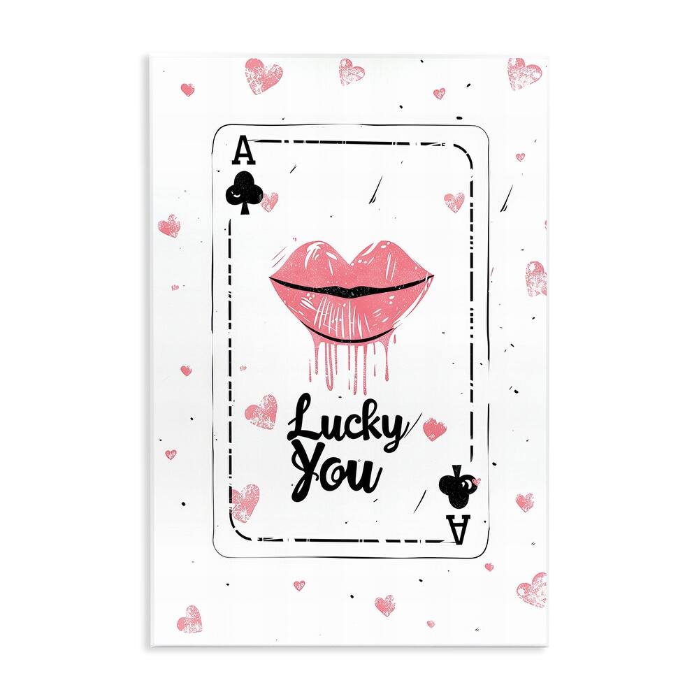 Stupell Lucky You Playing Card Wall Plaque Art Design By LSR Design Studio