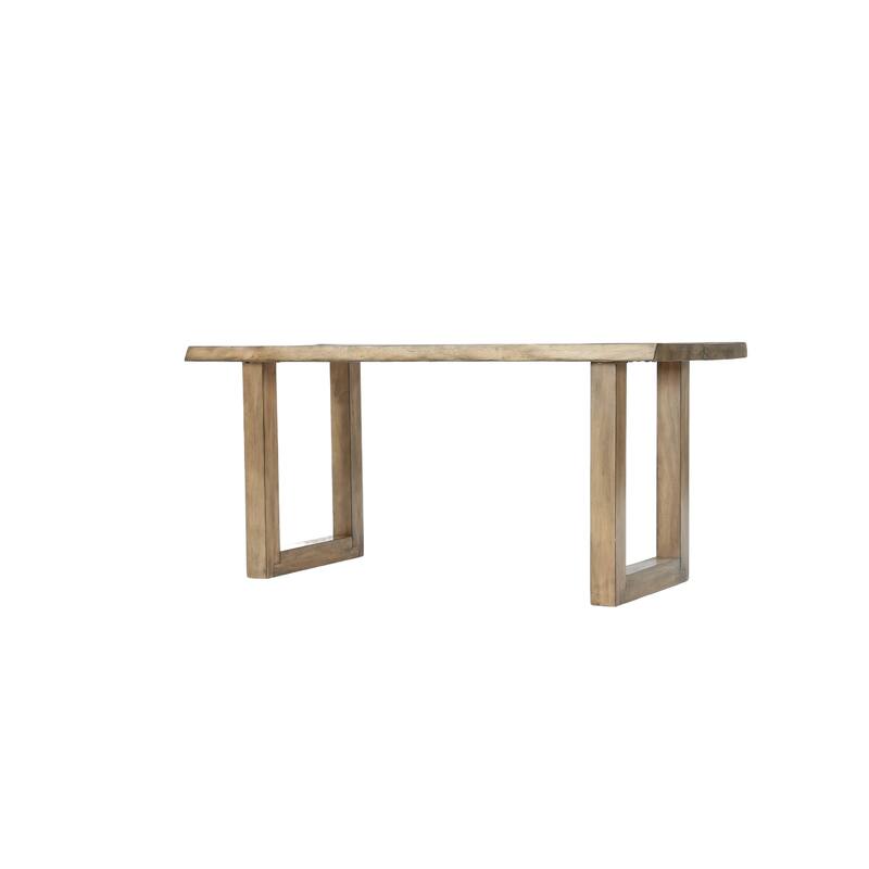 63" Pine Wood Large Farmhouse Executive Desk