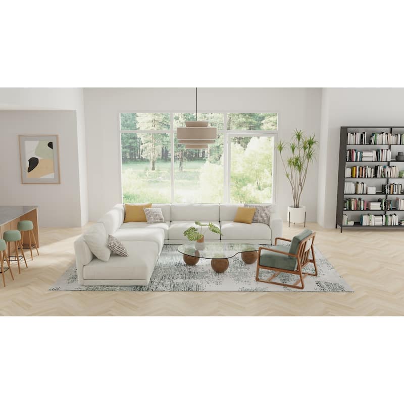 Grand Bazaar Valin Hand Tufted Abstract Modern Area Rug