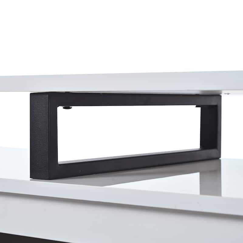 Modern Extendable TV Stand with Drawers & Cabinet for TVs Up to 100"