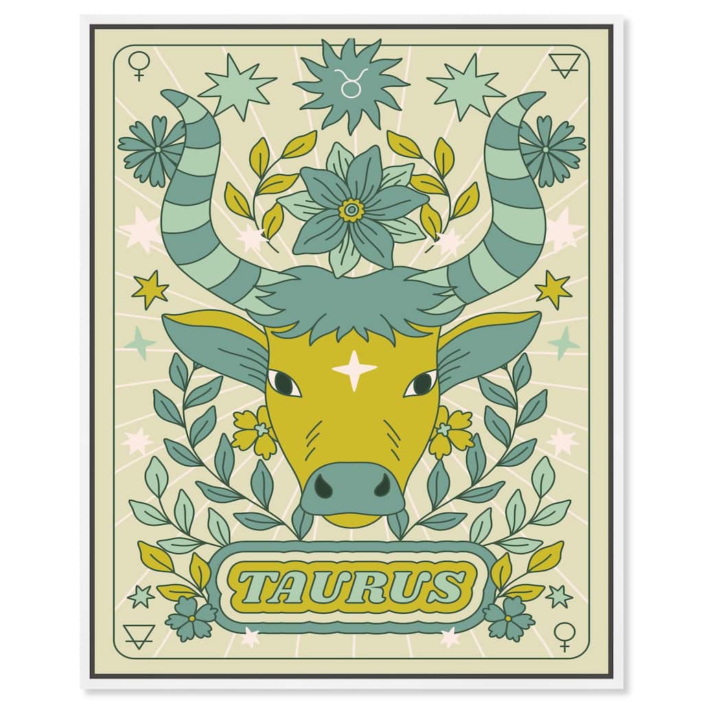 Taurus Stars Card Canvas by Art Remedy