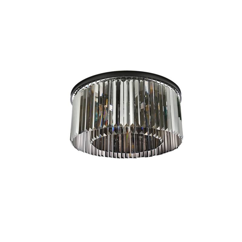 Royce Edge 8-Light Matte Black Flush Mount