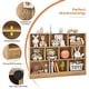 preview thumbnail 11 of 18, Costway 10-Cube Bookcase 41" Wooden Toy Storage Organizer for Kids - See Details