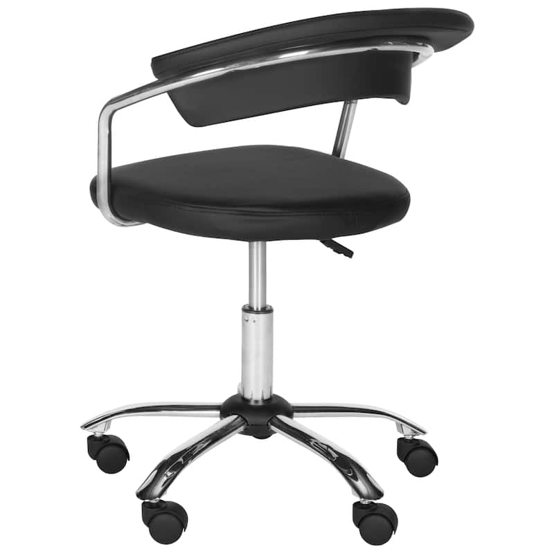 Silver Candis Orchid Cream Desk Chair - 20.7" x 20.9" x 27" - 21Wx21Dx27H