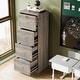 preview thumbnail 13 of 34, 4 Drawer Wood File Cabinet with Lock for Home Office
